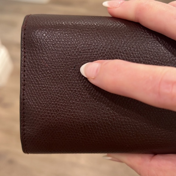 Christian Dior Lotus Saddle Wallet Burgundy | Brown Compact Rare WOC Leather - Picture 15 of 15